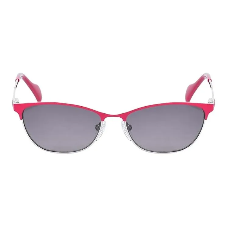 TAOSIXIONG Metal Cat Eye Sunglasses Women's Pink-1