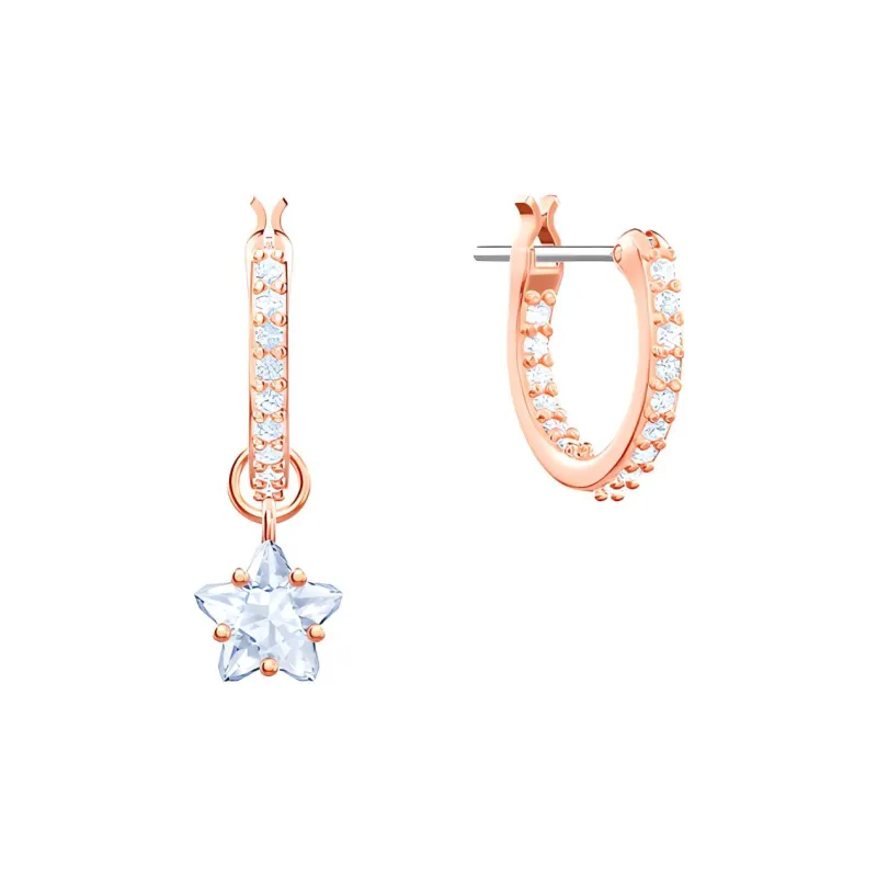 Swarovski Earrings Women's Rose Gold Tone Plated-3