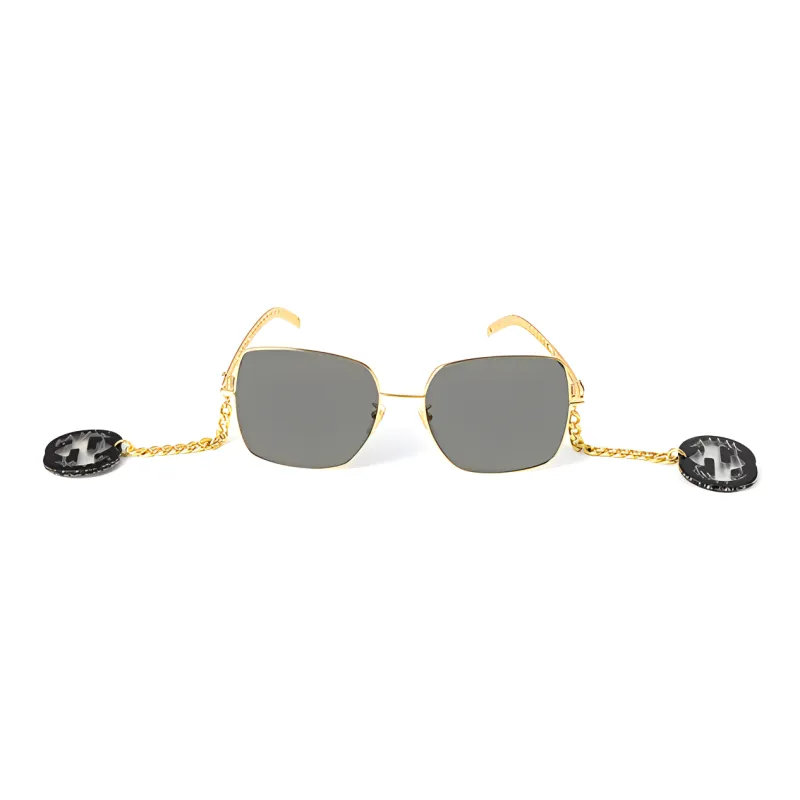 GUCCI Alloy Metal Round Sunglasses Women's-1