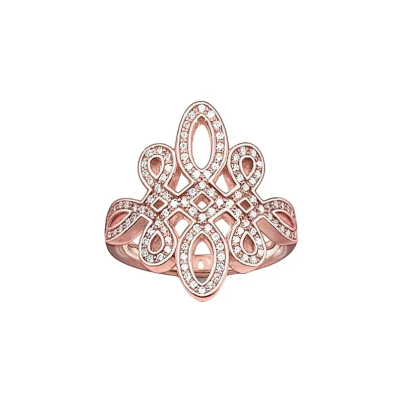 Thomas Sabo Silver Plated Rings Women's Red-0