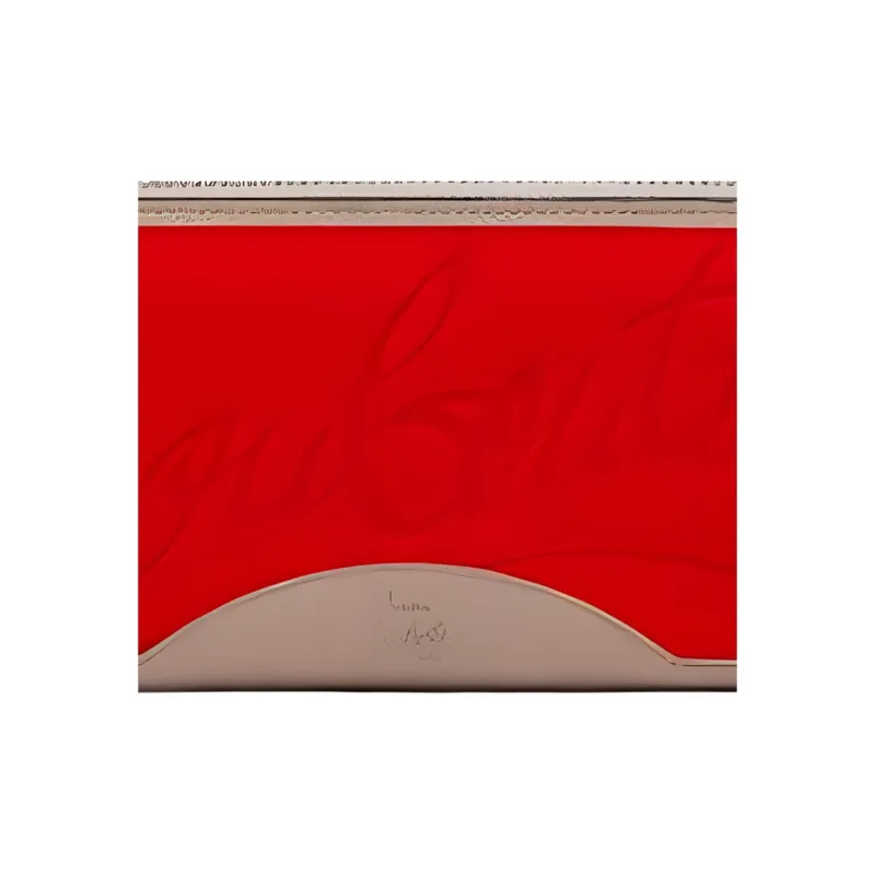 CL LUBOTING Calfskin Wallet Regular Men's Red & Brown-4