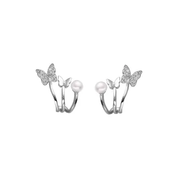 ZHENZHUAOMI Pearl Stud Earrings Women's