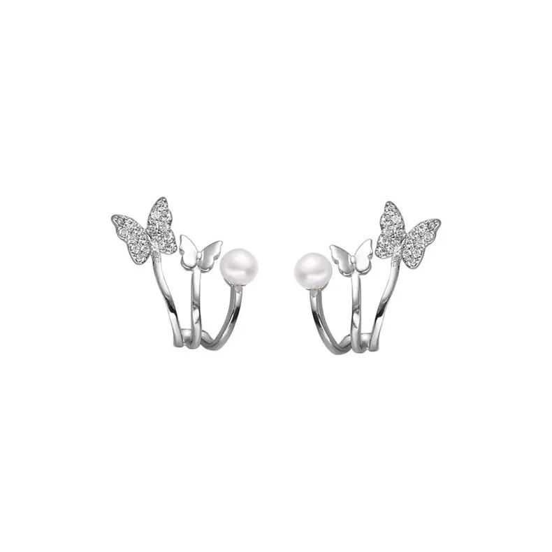 ZHENZHUAOMI Pearl Stud Earrings Women's-0