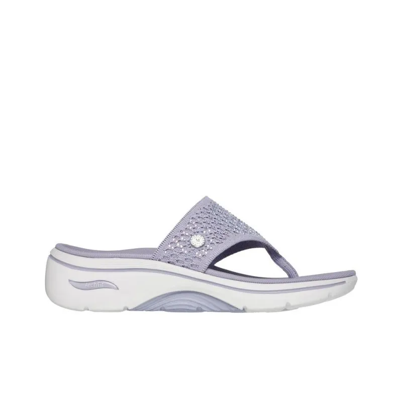 Skechers GO Walk Arch Fit 2.0 Slip Resistant Flip Flops Women's Purple-1