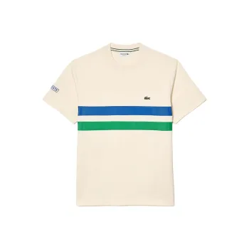 LACOSTE T Shirts Men Beige