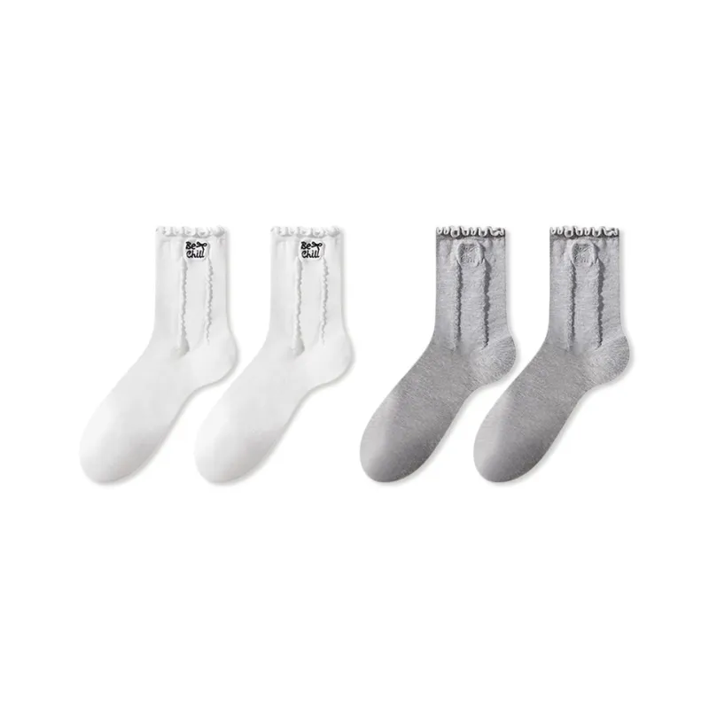 JIAZINI Mid Calf Socks Women's Combo Set-0