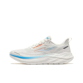 Erke Abrasion Resistant Breathable Low Top Casual Running Shoes Men's Microcrystal White