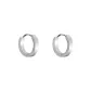 Silver Wire Hoop Earrings 1 Pair (Trumpets)