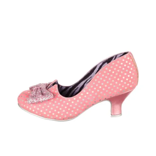 IRREGULAR CHOICE Dazzling Diva Block Heel High Heels 6cm Women's Pink Loose Fit