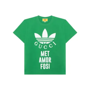 GUCCI X Adidas Cotton Jersey T Shirt