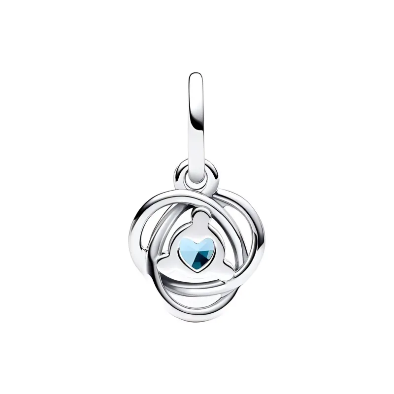 Pandora Sterling Silver, Cubic Zirconia, Artificial Crystal Pendants Women's Silver-1