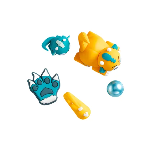 Crocs PVC ABS Shoe Accessories Unisex Blue/Yellow