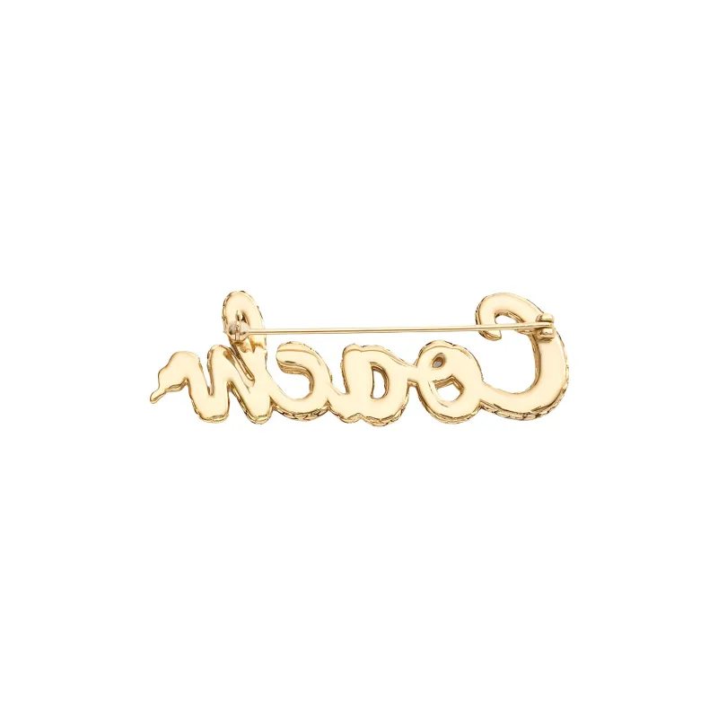 COACH Copper Brooches Unisex Gold-2