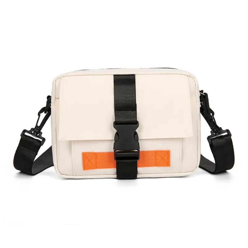 Tong Tong Rabbit Nylon Shoulder Bag Unisex Black/White/Khaki-6