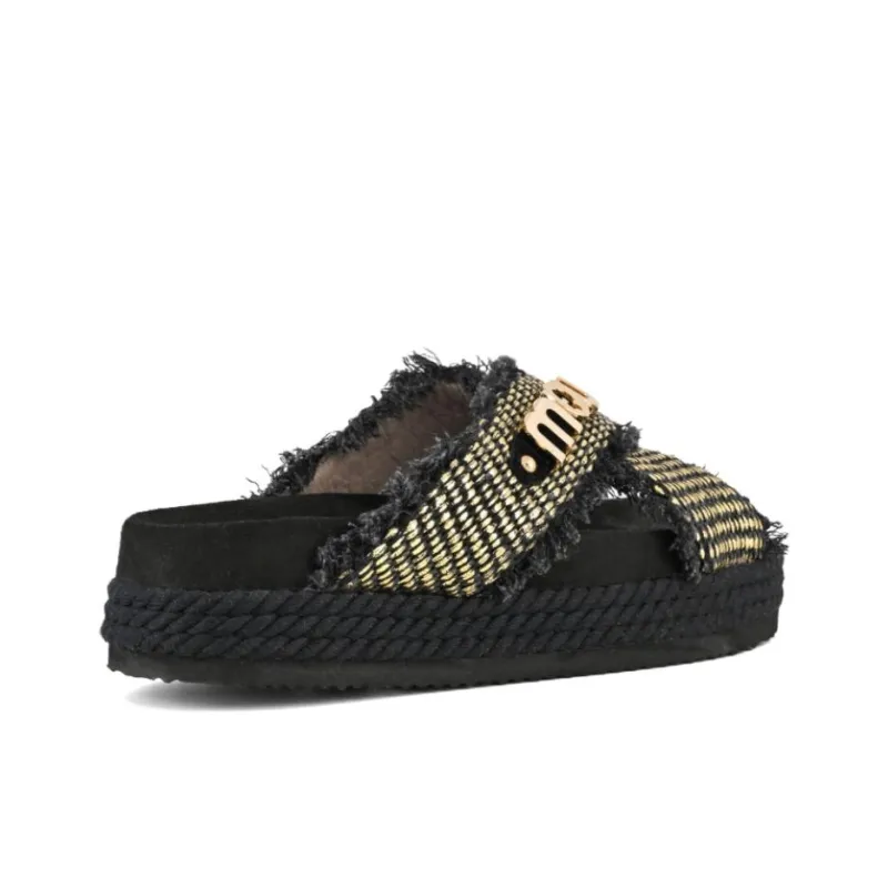 Criss x MOU EVA Abrasion Resistant Slide Slippers Women's Black-3