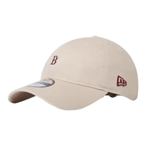 New Era Cotton, Elastane Baseball Caps Unisex Beige