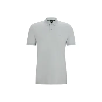 HUGO BOSS SS24 Polo Shirt Men's Light Gray