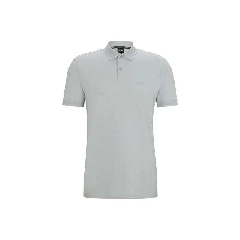 HUGO BOSS SS24 Polo Shirt Men's Light Gray-0