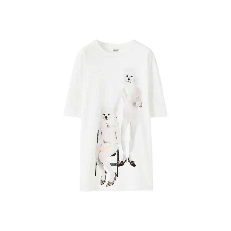 LOEWE Twin Dog T Shirt-0