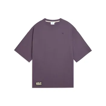 PUMA CLASSICSSelect HAUS T Shirt Unisex Charcoal Gray Purple 46