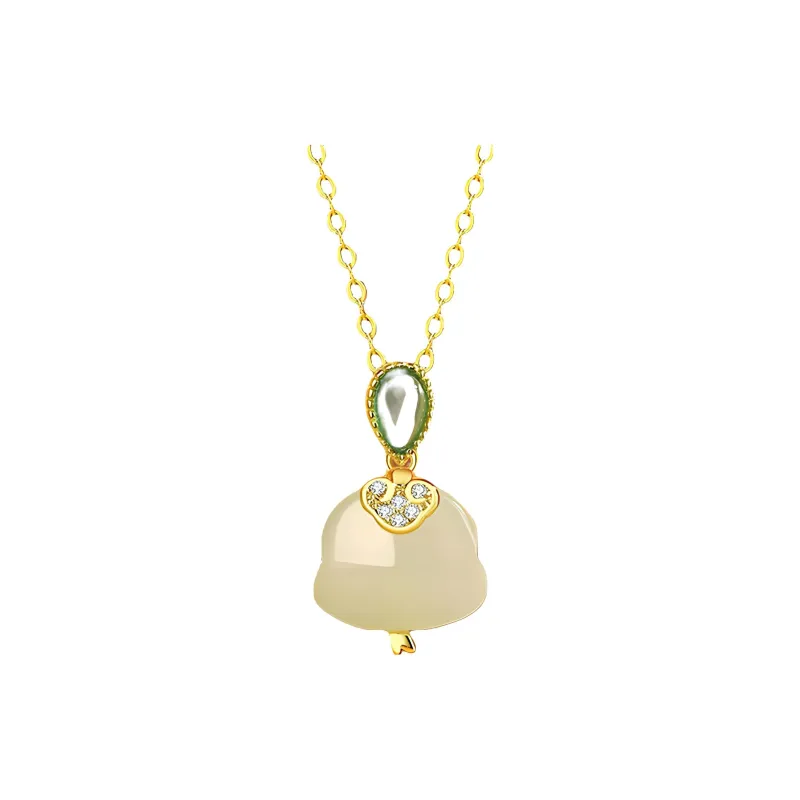 Royal Heaven's Choice Hetian Jade Pale Greenish White Jade Unisex-0