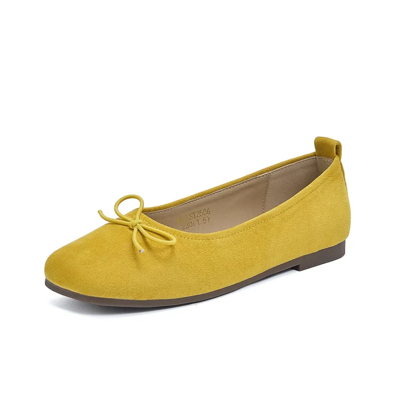 La Chapelle Casual Single Shoes Women's Yellow-1