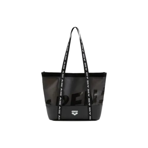 Arena Waterproof Fabric Tote Bag, Shopping Bag, Handbag, Shoulder Bag Unisex Black