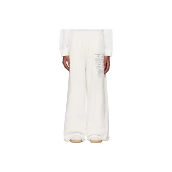 MM6 Maison Margiela Knitted Sweatpants Men's Ecru