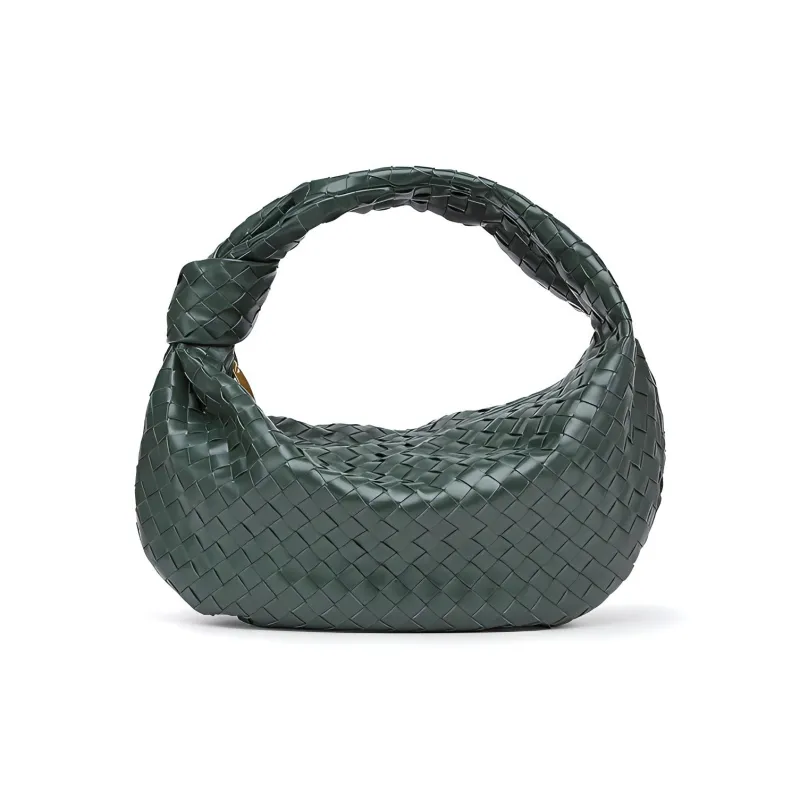 Bottega Veneta Sheepskin Portable Crossbody Bag Shoulder Bag Women's Dark Green-0