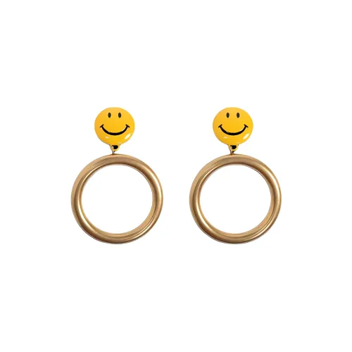 MOSCHINO Smile Motif Hoop Earrings