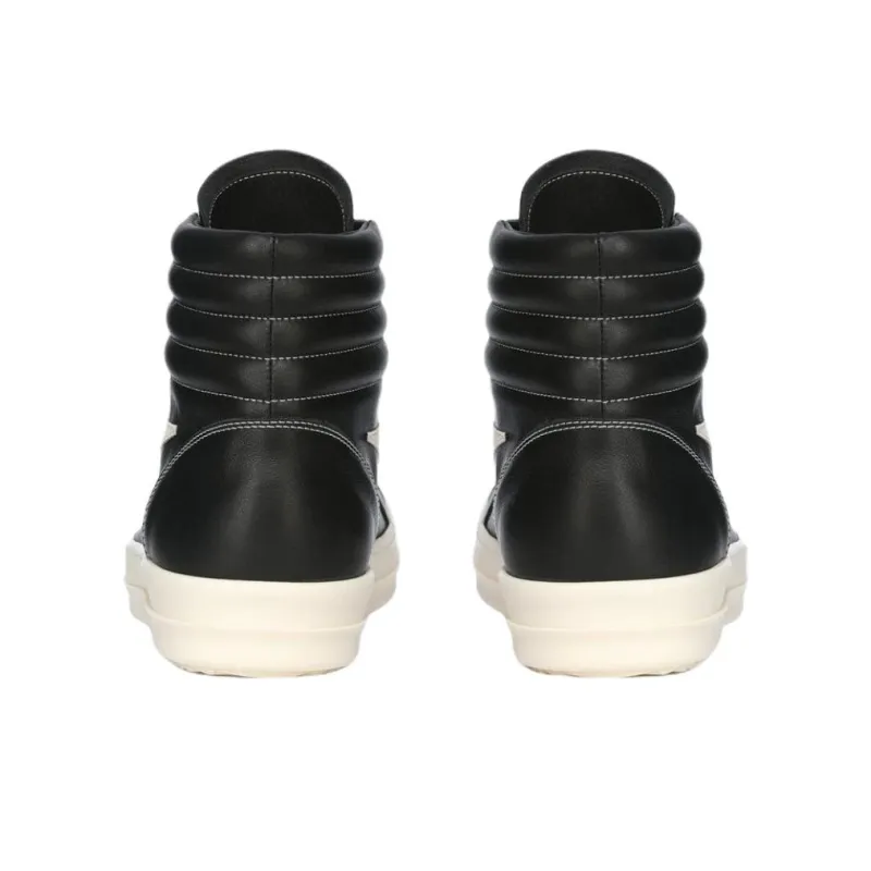 RICK OWENS/RO Hollywood High Top Skateboard Shoes Men's Black-3