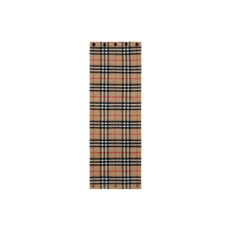 Burberry Checked Button-Up Scarves-3