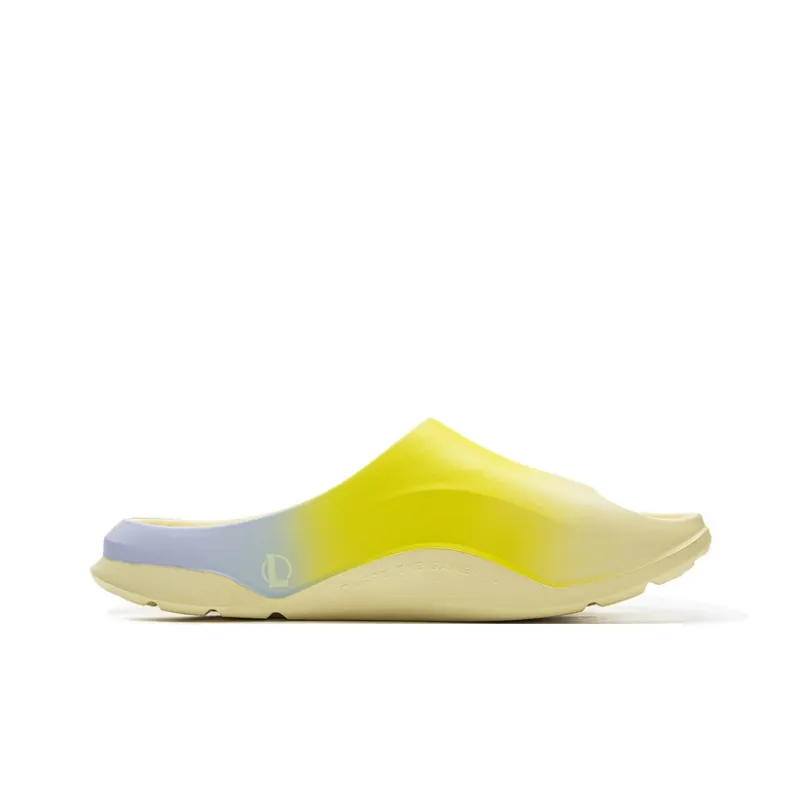 YINGXIONGLIANMENGYONGCHIPAIDUI x LiNing Soft Clap Slip Resistant Abrasion Resistant Slide Slippers Unisex Yellow Purple-1