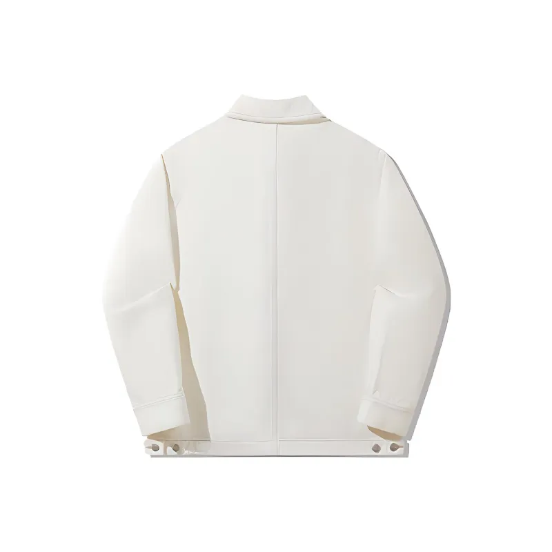 LiNing Vital Series Denim Jackets Unisex Ivory Washed Denim-1