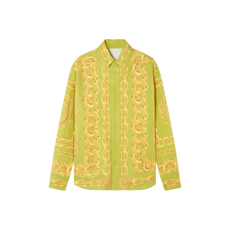 VERSACE Medusa Chains print Shirt-0