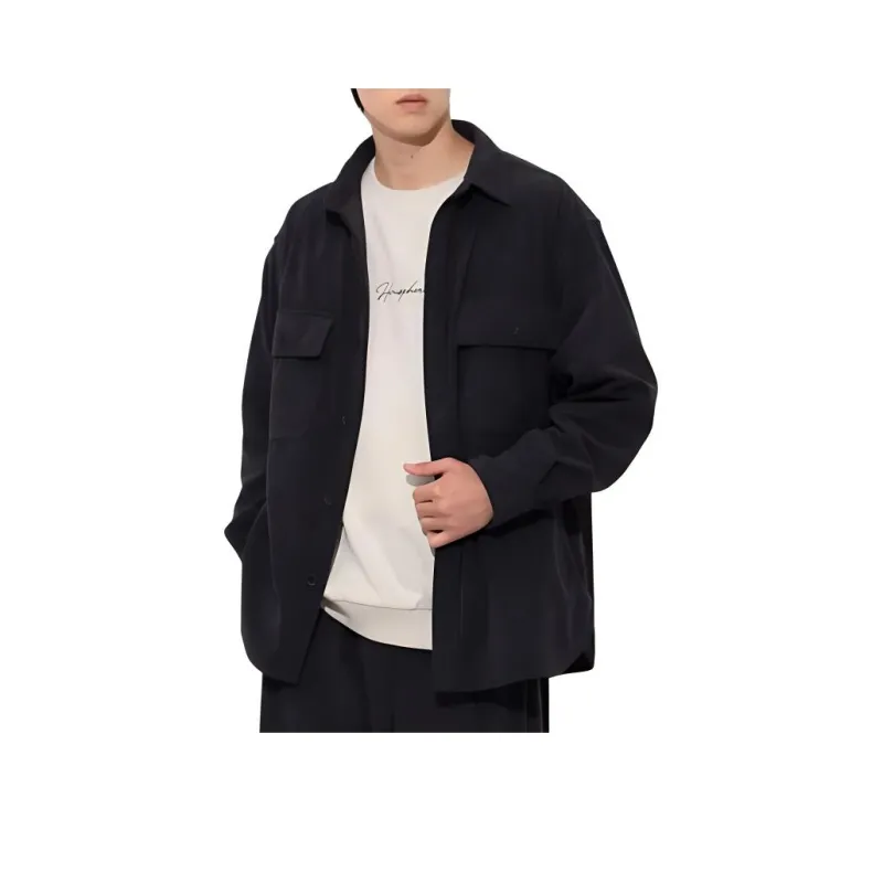 Beams Shirt Men's Charcoal Gray-0