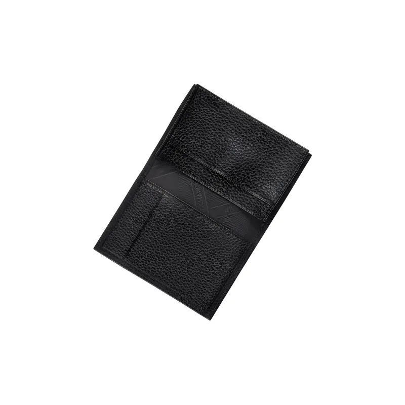 LONGCHAMP Le Foulonné Cow Leather Card Holder Card Holder Men's Black-3