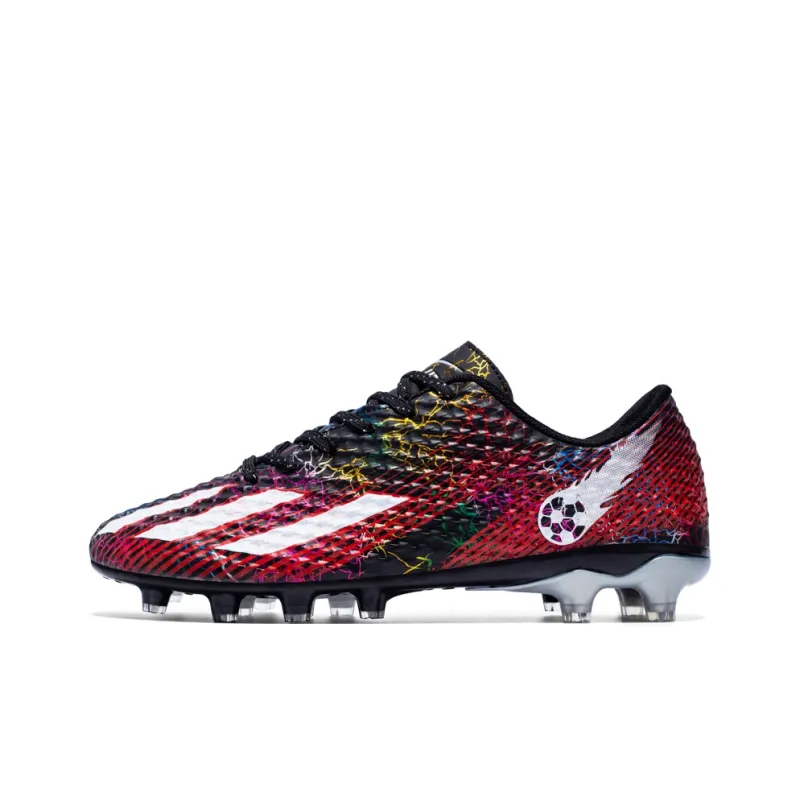 DOUBLE STAR 88 Breathable Lightweight Soccer Shoes Men's Black Silver-79