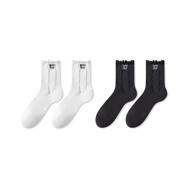 JIAZINI Mid Calf Socks Women's Combo Set-3