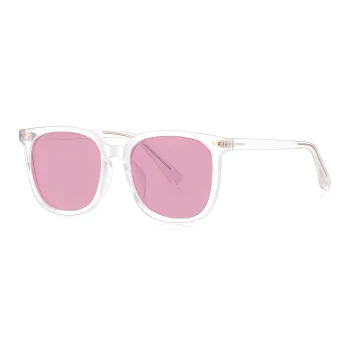 MUZU TR/Memory Plastic Round Sunglasses Unisex