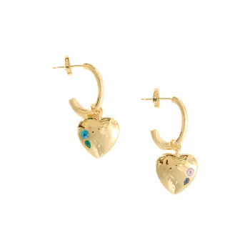 ALFIR Tree Pattern Heart Earrings Women's