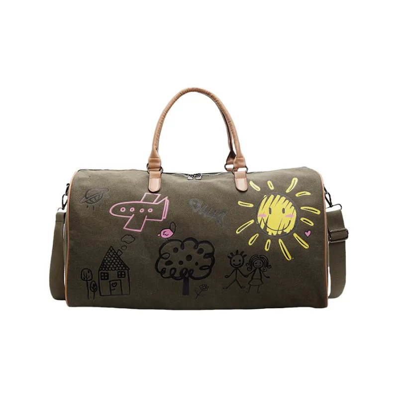 Yalu Nylon Portable Crossbody One Shoulder Travel Bag Unisex Multicolor-7