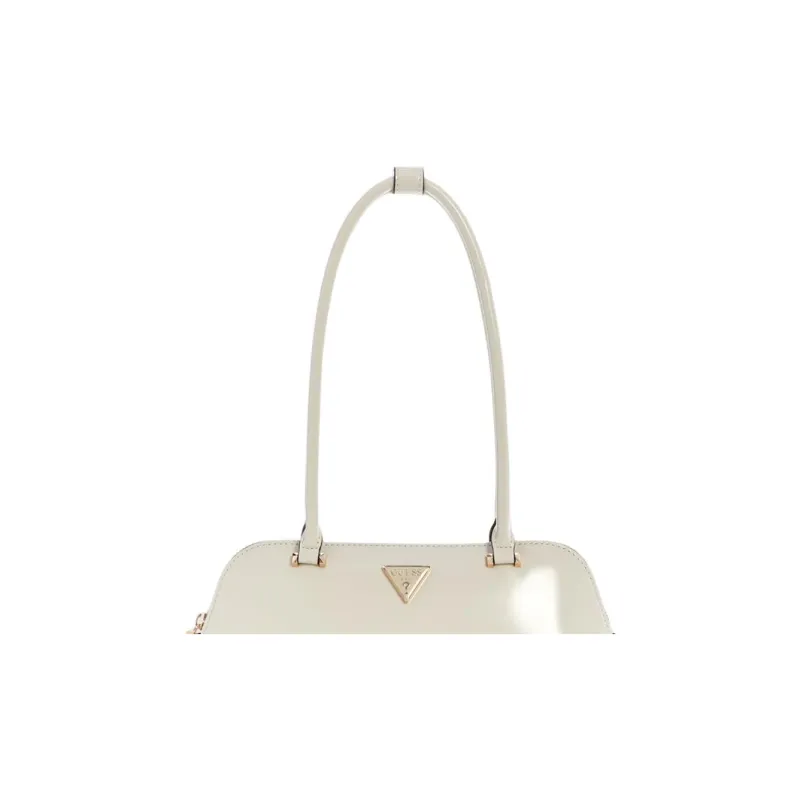 GUESS Artificial Leather Shoulder Bag Medium Size Women's White-4