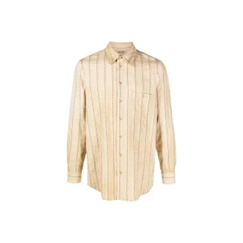 UMA WANG Long Sleeved Striped Shirt