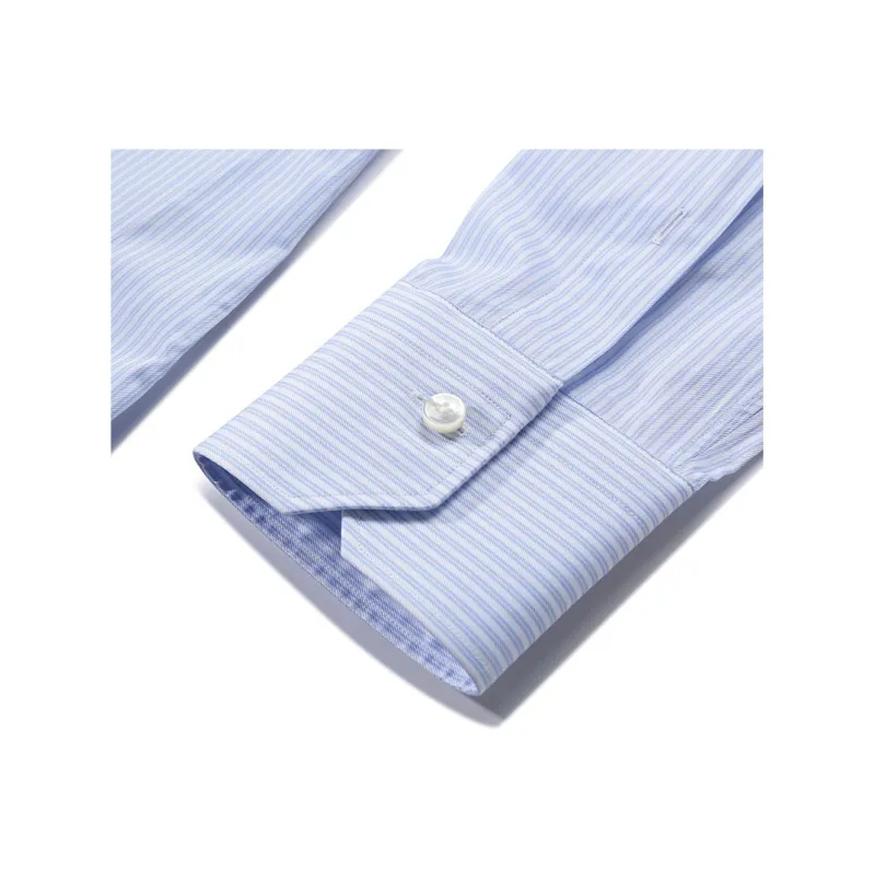 Zegna Long Sleeved Shirt Box Men's Light Blue-5