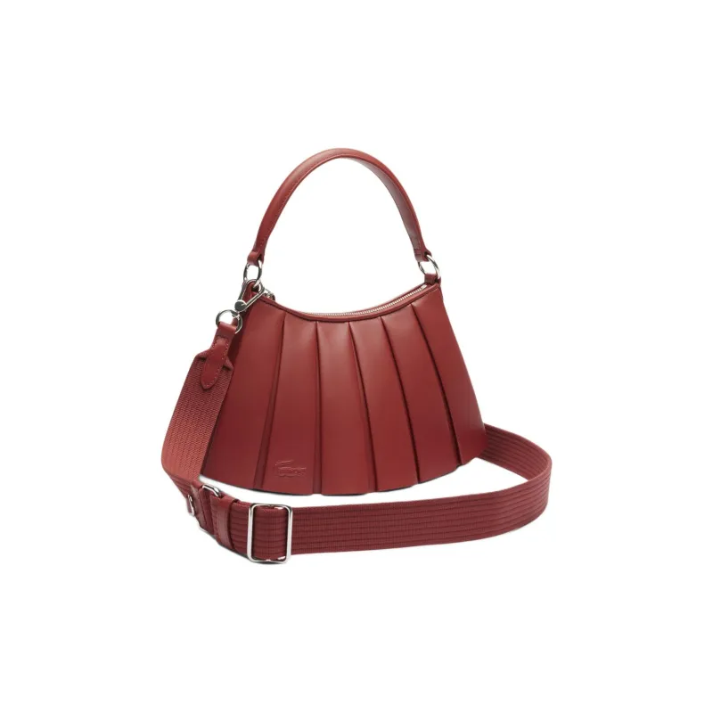 LACOSTE Sheepskin One Shoulder Handbag Regular Women's Dark Red-1