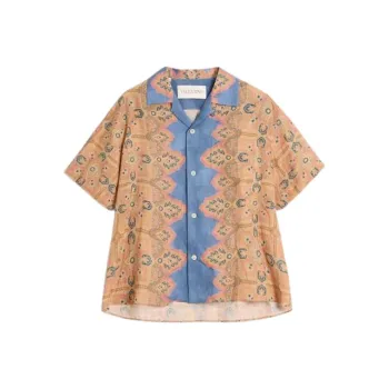 Valentino All Over Patterned Button Up Shirt