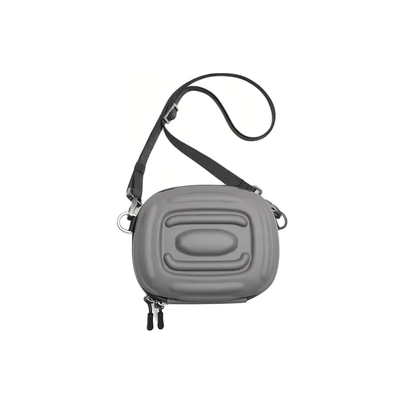 ZARA Polycarbonate Shoulder Bag Crossbody Bag Men's Silver-0