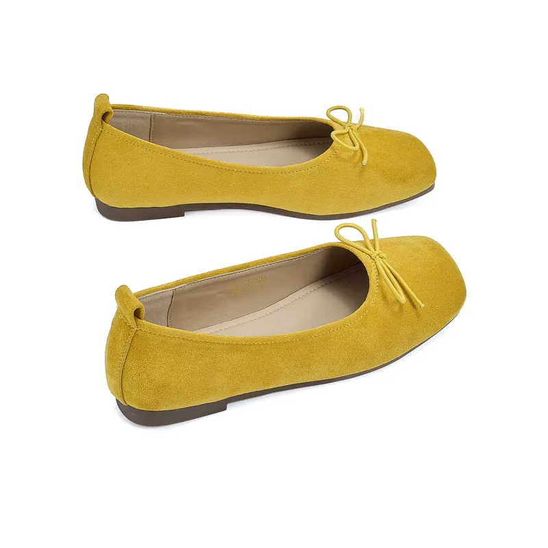 La Chapelle Casual Single Shoes Women's Yellow-3