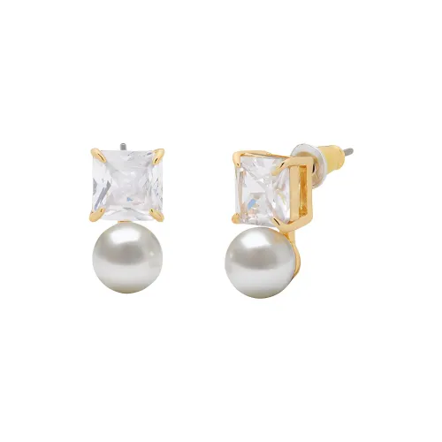 Kate Spade Copper Stud Earrings Women's Gold